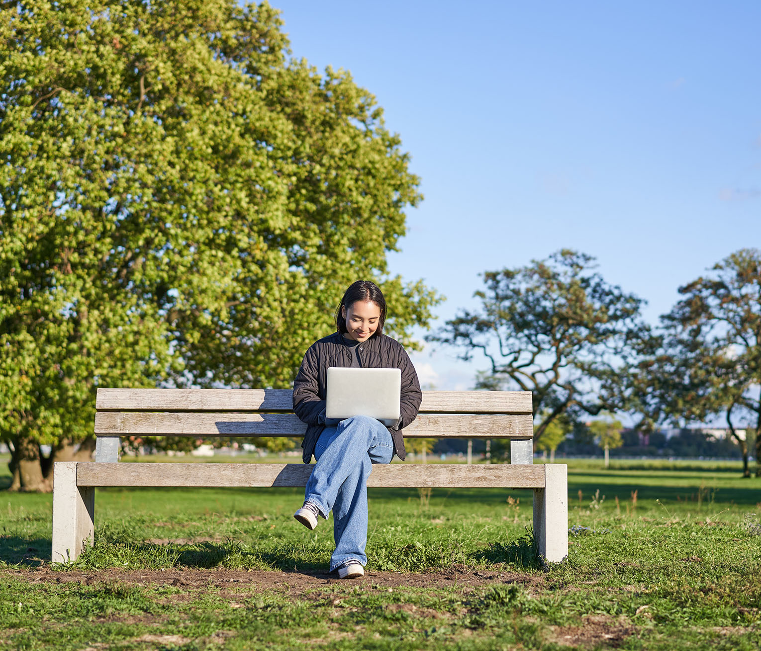 Woman on computer